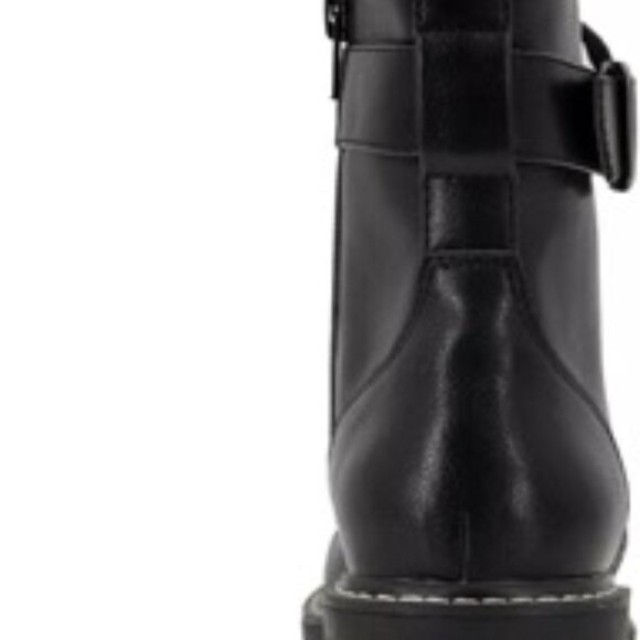 XOXO Women's Galiena Fashion Combat Boot Black Size 6.5 - Picture 4 of 5